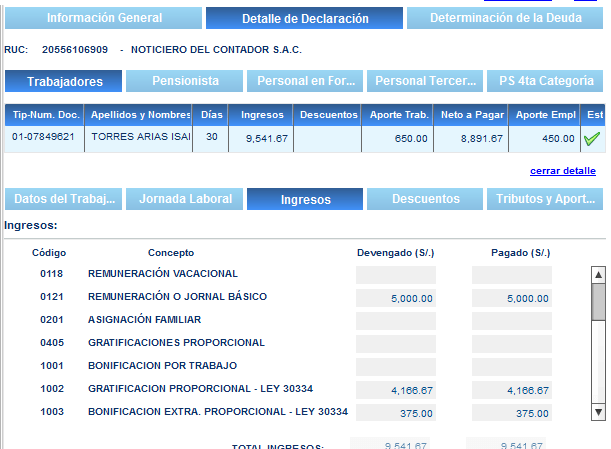 Como calcular la gratificación de Fiestas Patrias