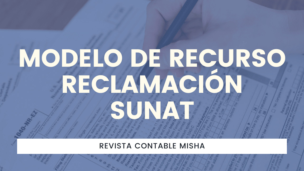 Modelo De Recurso Reclamaci N Sunat Noticiero Contable