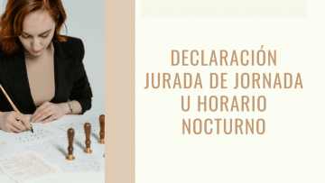 declaracion jurada de horario nocturno