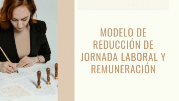 modelo de Reduccion de jornada laboral y remuneracion