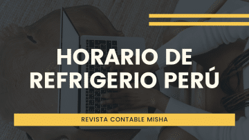 horario de refrigerio peru