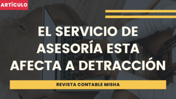 detraccion servicio contable