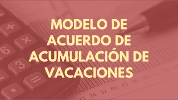 Modelo de Acuerdo de Acumulacion de Vacaciones