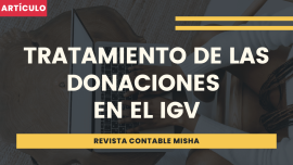 tratamiento de las donaciones IGV