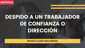 despido a un trabajador confianza