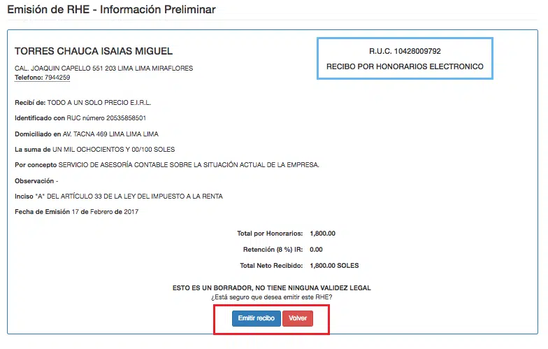 emision preliminar RHE emision preliminar RHE