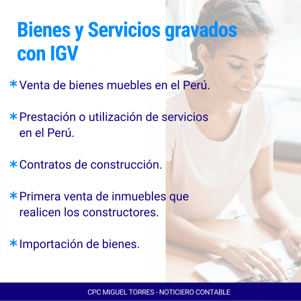 ¿Qué es el IGV? en el Perú 2024 Noticiero Contable