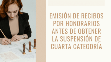 recibos por honorarios suspension cuarta