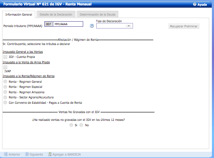 formulario virtual 621