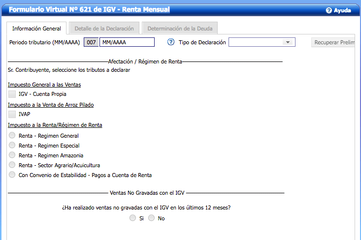 formulario virtual 621