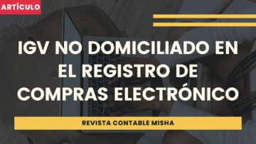 IGV de no domiciliados