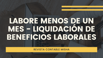 beneficios laborales menos un mes laborales
