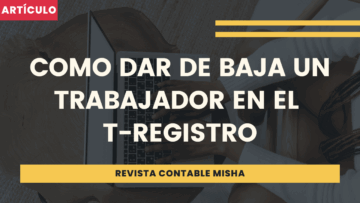 como dar de baja t-registro