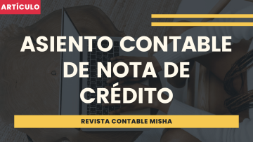 asiento contable nota credito