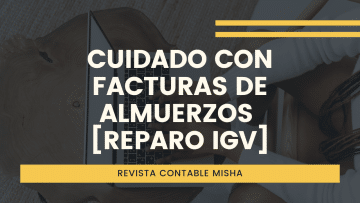 cuidado facturas almuerzo