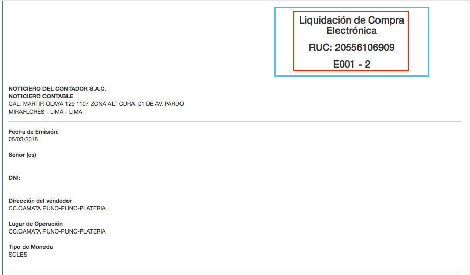 liquidacion de compra electronica-clave-sol liquidacion de compra electronica-clave-sol