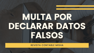 multa por datos falsos