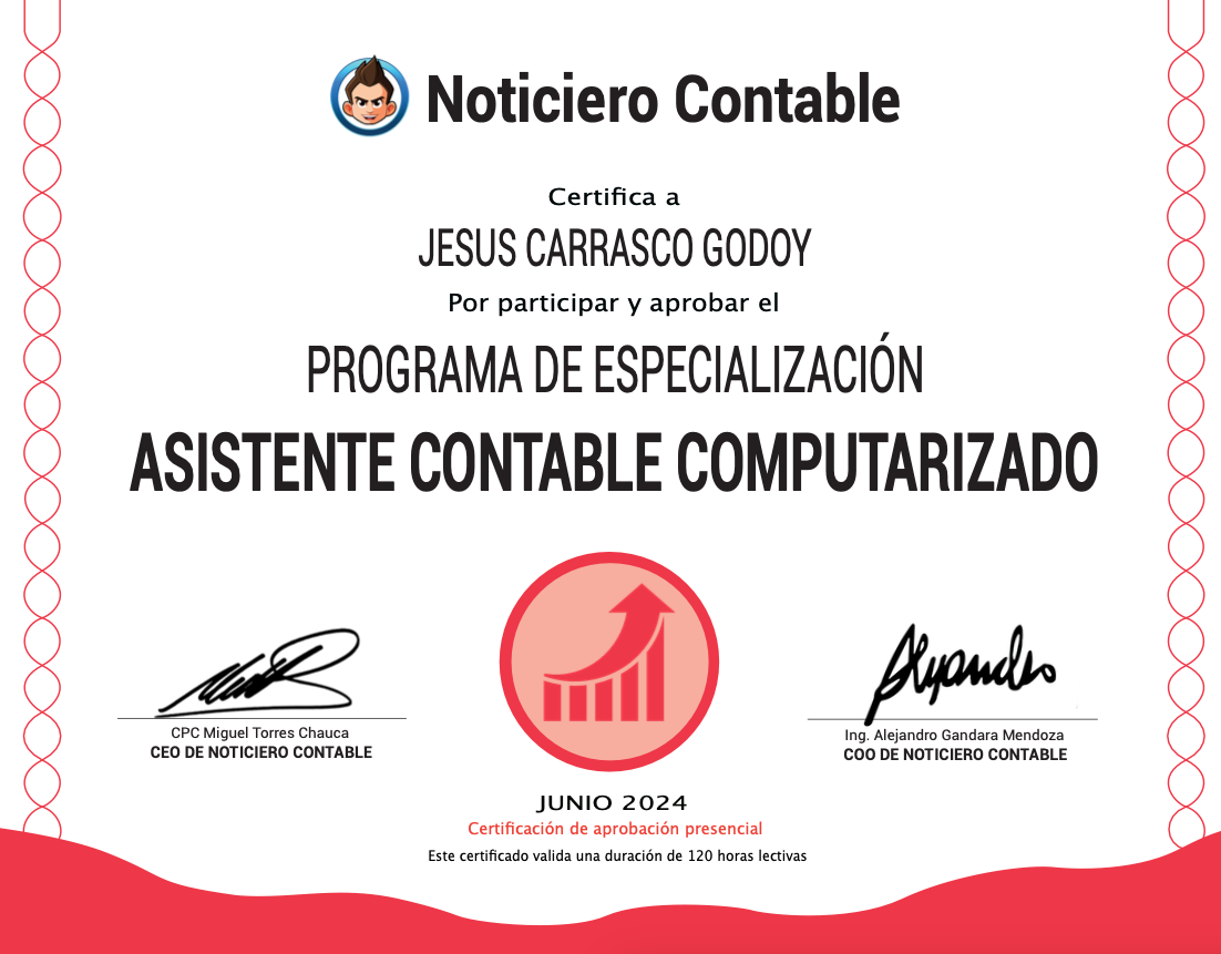 certificacion asistente contable
