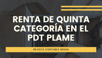 renta quinta categoria PLAME