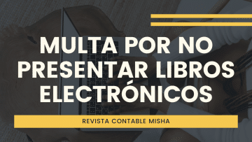 multa por no presentar libros electronicos
