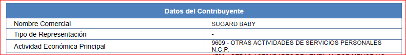 Datos Ficha Ruc