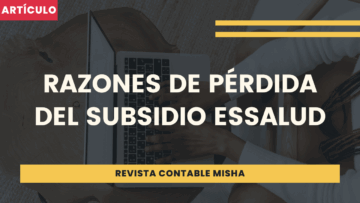 Razones de perdida subsidio essalud
