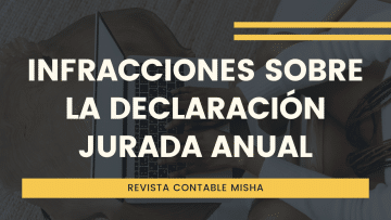 infracciones sobre la declaracion jurada anual