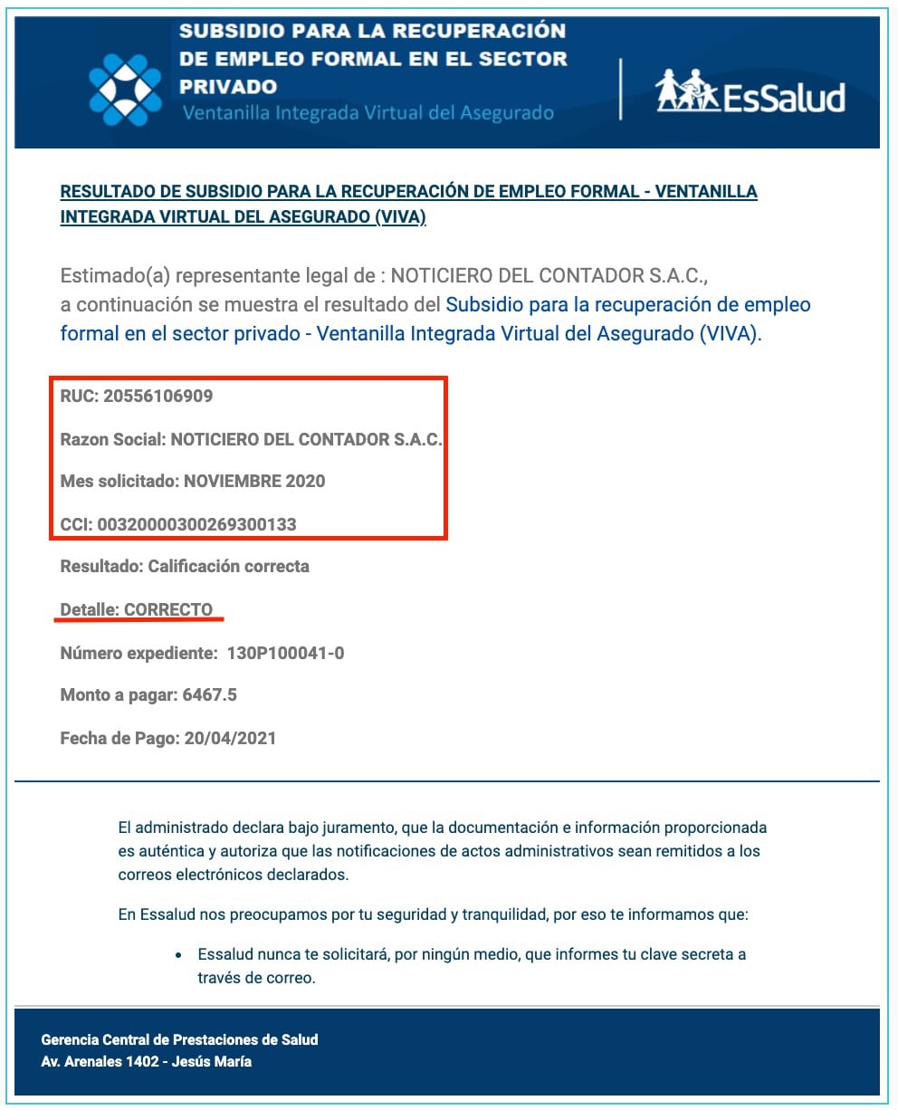 solicitud del subsidio para recuperar el empleo formal