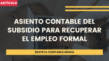 asiento contable subsidio estado