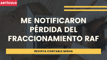 me notificaron peridida fraccionamiento