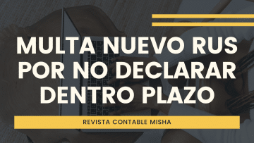 multa por no declarar nuevo rus