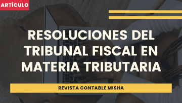 resoluciones del tribunal fiscal