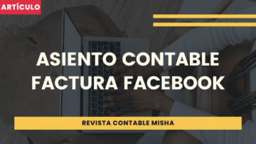 Asiento contable factura facebook