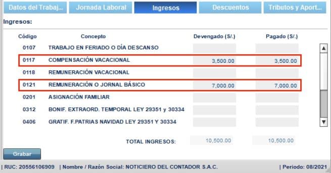 Compra De Vacaciones En El PDT PLAME - Noticiero Contable