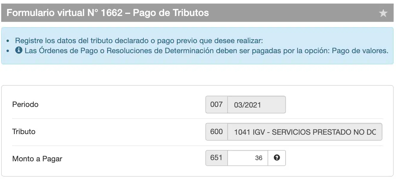Pago IGV No Domiciliado