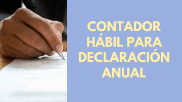 Contador Habil para Declaracion Anual