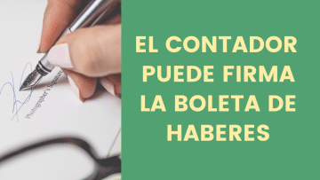 El contador firma boleta de haberes