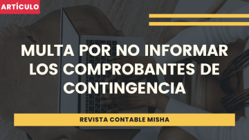 multa por no informar los comprobantes de contingencia