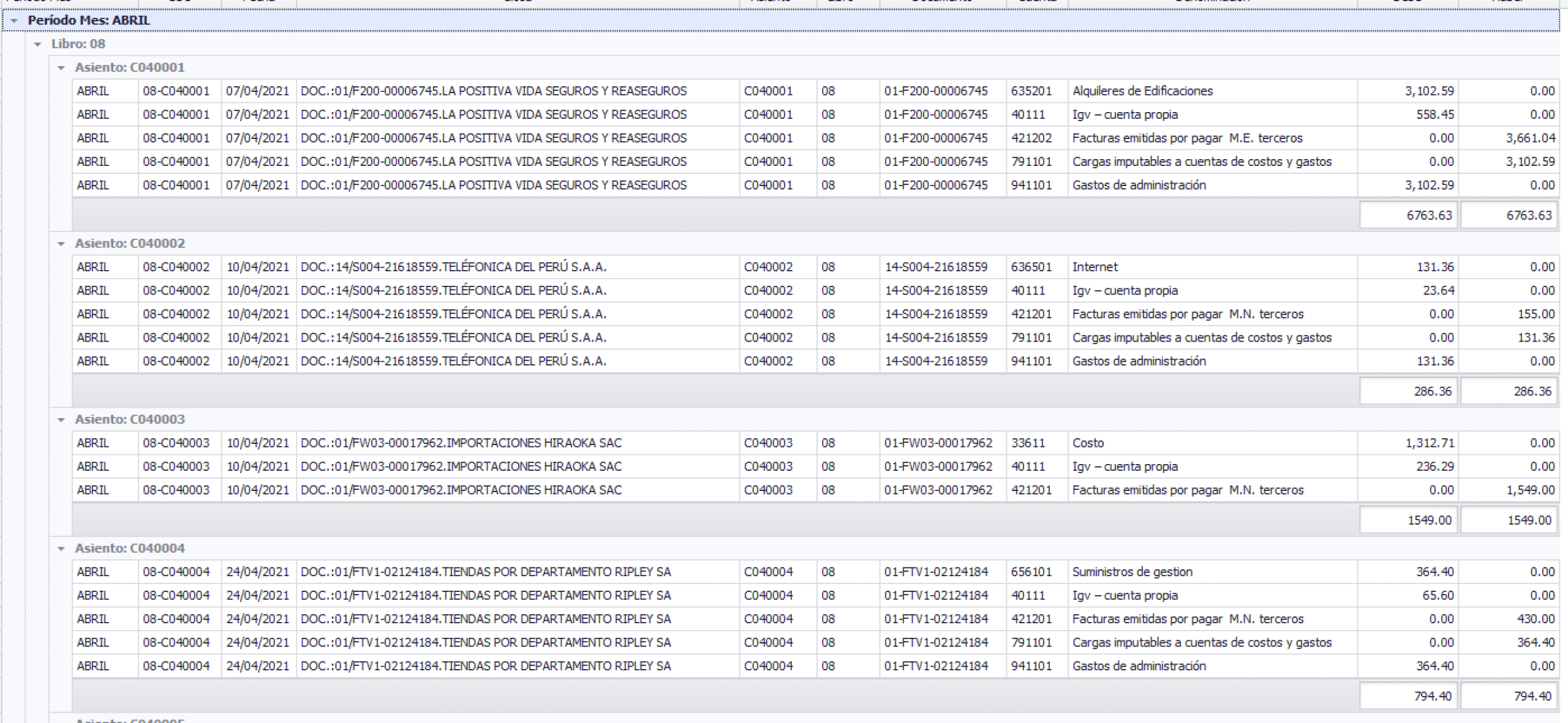 Sistema de Contable Perfil