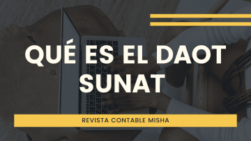 que DAOT SUNAT