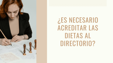 acreditar las dietas directorio
