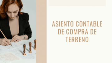 asiento contable compra de terreno