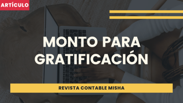 monto para gratificacion