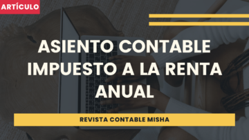 asiento contable impuesto a la renta