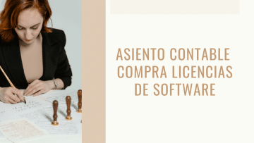 asiento contable licencia uso software