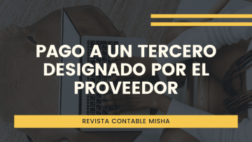 Pago a un tercero designado proveedor