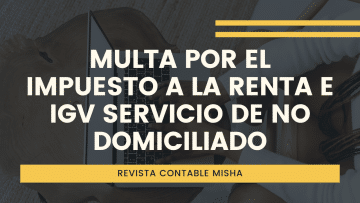 Multa operaciones no domiciliado