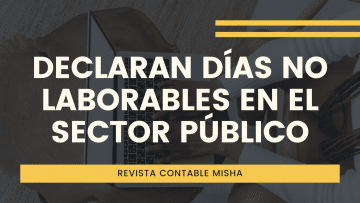 dias no laborables sector publico