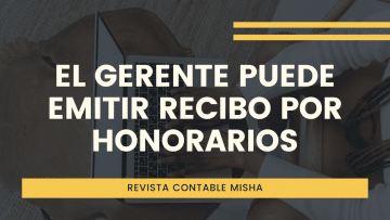 gerente emitir recibos por honrarios