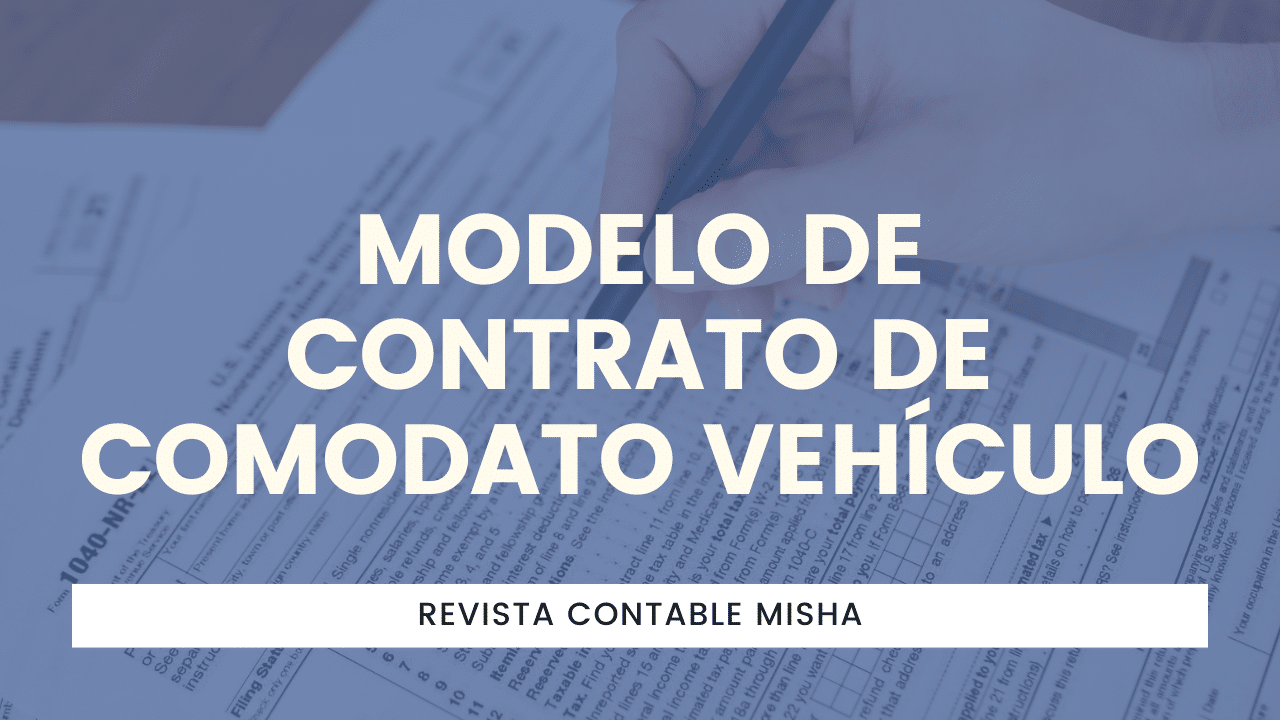 Modelo De Contrato De Comodato Vehículo Noticiero Contable 3431
